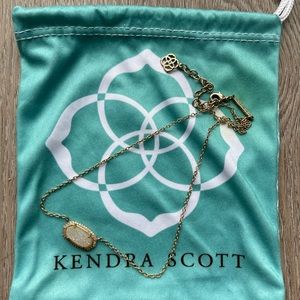 Kendra Scott Elisa Lux Rose Gold Iridescent Drusy - beautiful condition